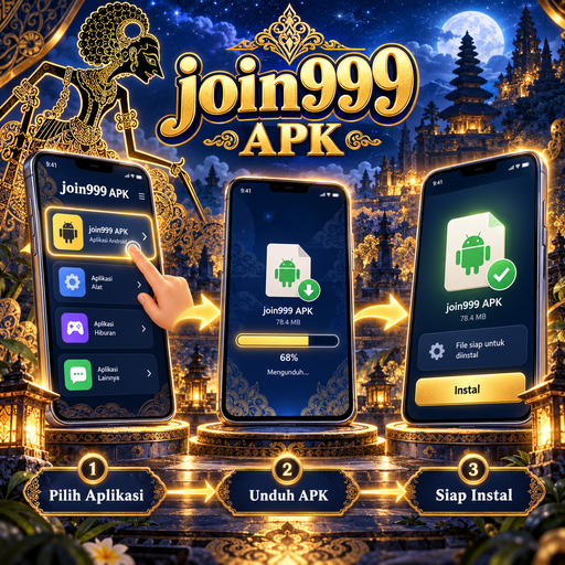 Ilustrasi panduan instalasi join999 di Android
